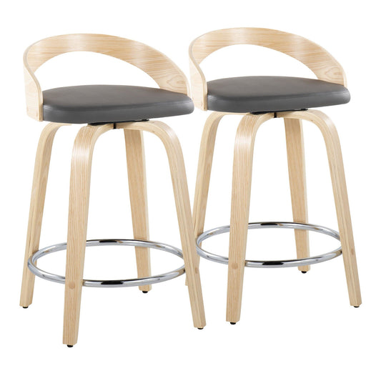 Majestic Office Furniture 24" Fixed-Height Counter Stool - Set of 2