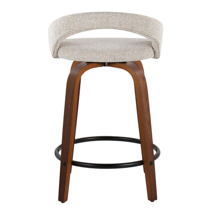 Majestic Office Furniture Upholstered 24" Fixed-Height Counter Stool - Set of 2