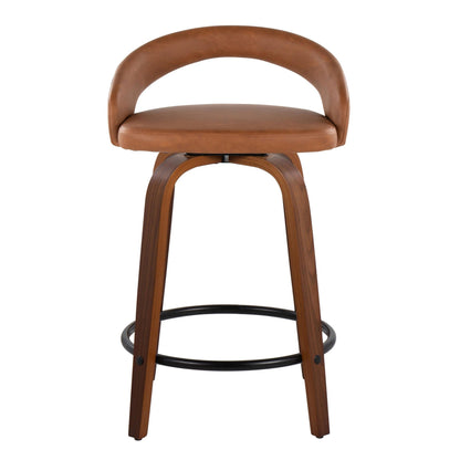 Majestic Office Furniture Upholstered 24" Fixed-Height Counter Stool - Set of 2