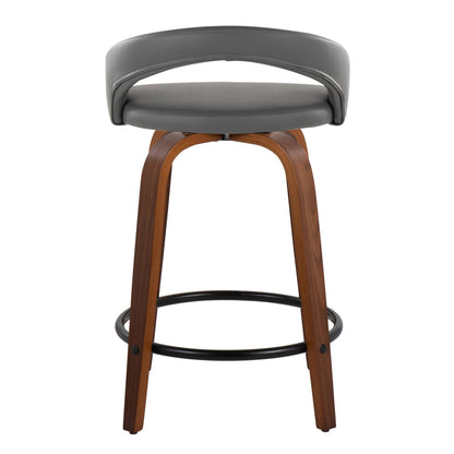 Majestic Office Furniture Upholstered 24" Fixed-Height Counter Stool - Set of 2