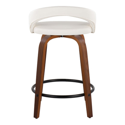 Majestic Office Furniture Upholstered 24" Fixed-Height Counter Stool - Set of 2