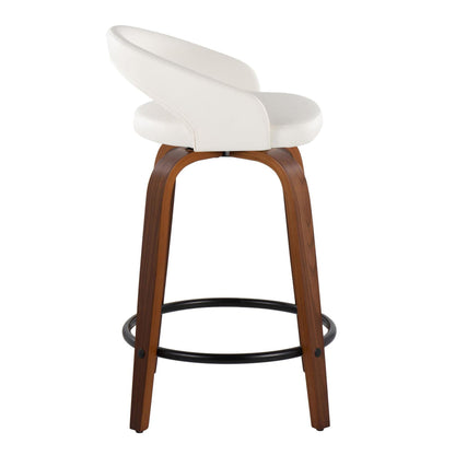 Majestic Office Furniture Upholstered 24" Fixed-Height Counter Stool - Set of 2
