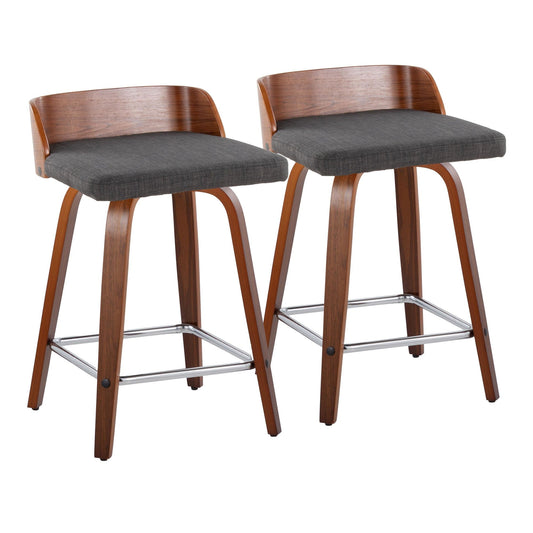 Majestic Office Furniture 24" Fixed-Height Counter Stool - Set of 2