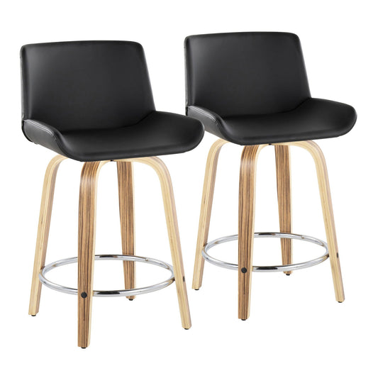 Majestic Office Furniture 24" Fixed-Height Counter Stool - Set of 2