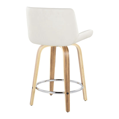 Majestic Office Furniture 24" Fixed-Height Counter Stool - Set of 2