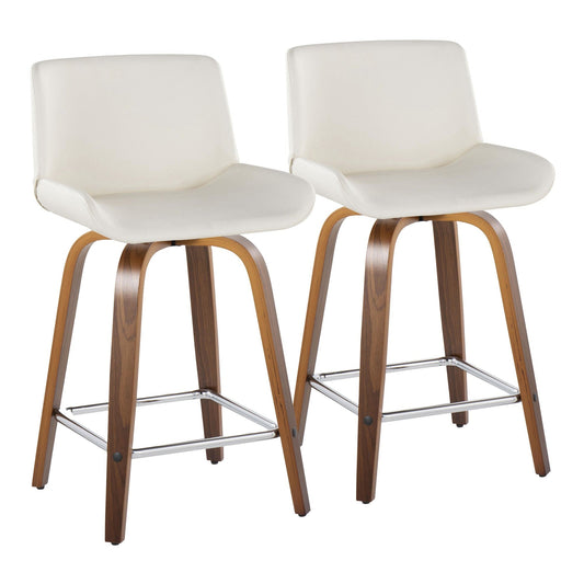 Majestic Office Furniture 24" Fixed-Height Counter Stool - Set of 2