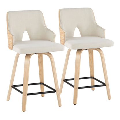 Majestic Office Furniture 24" Fixed-Height Counter Stool - Set of 2