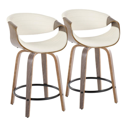 Majestic Office Furniture 24" Fixed-Height Counter Stool - Set of 2