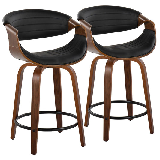 Majestic Office Furniture 24" Fixed-Height Counter Stool - Set of 2