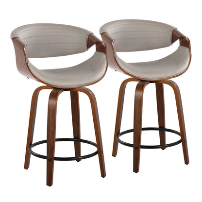 Majestic Office Furniture 24" Fixed-Height Counter Stool - Set of 2