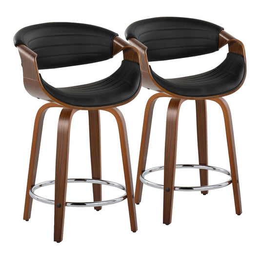 Majestic Office Furniture 24" Fixed-Height Counter Stool - Set of 2