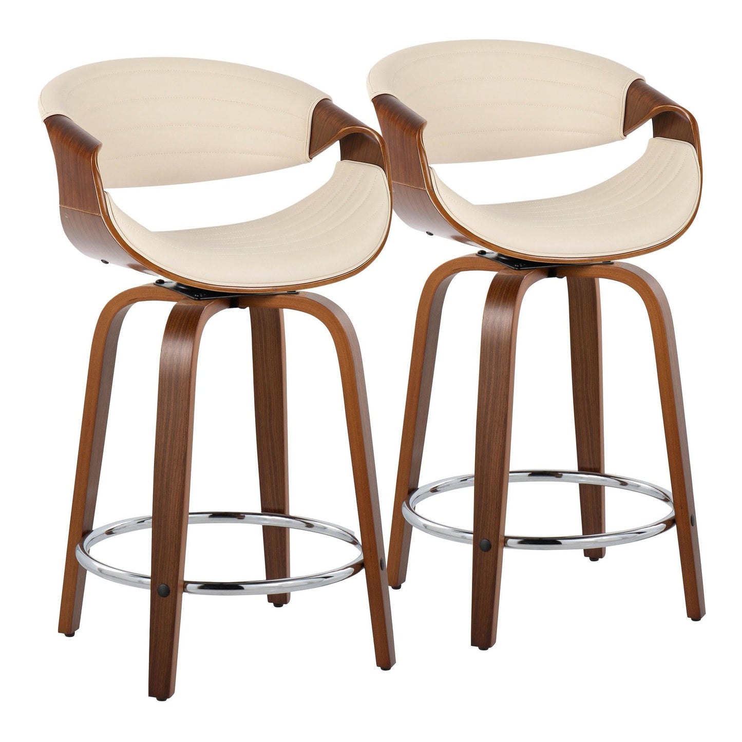 Majestic Office Furniture 24" Fixed-Height Counter Stool - Set of 2