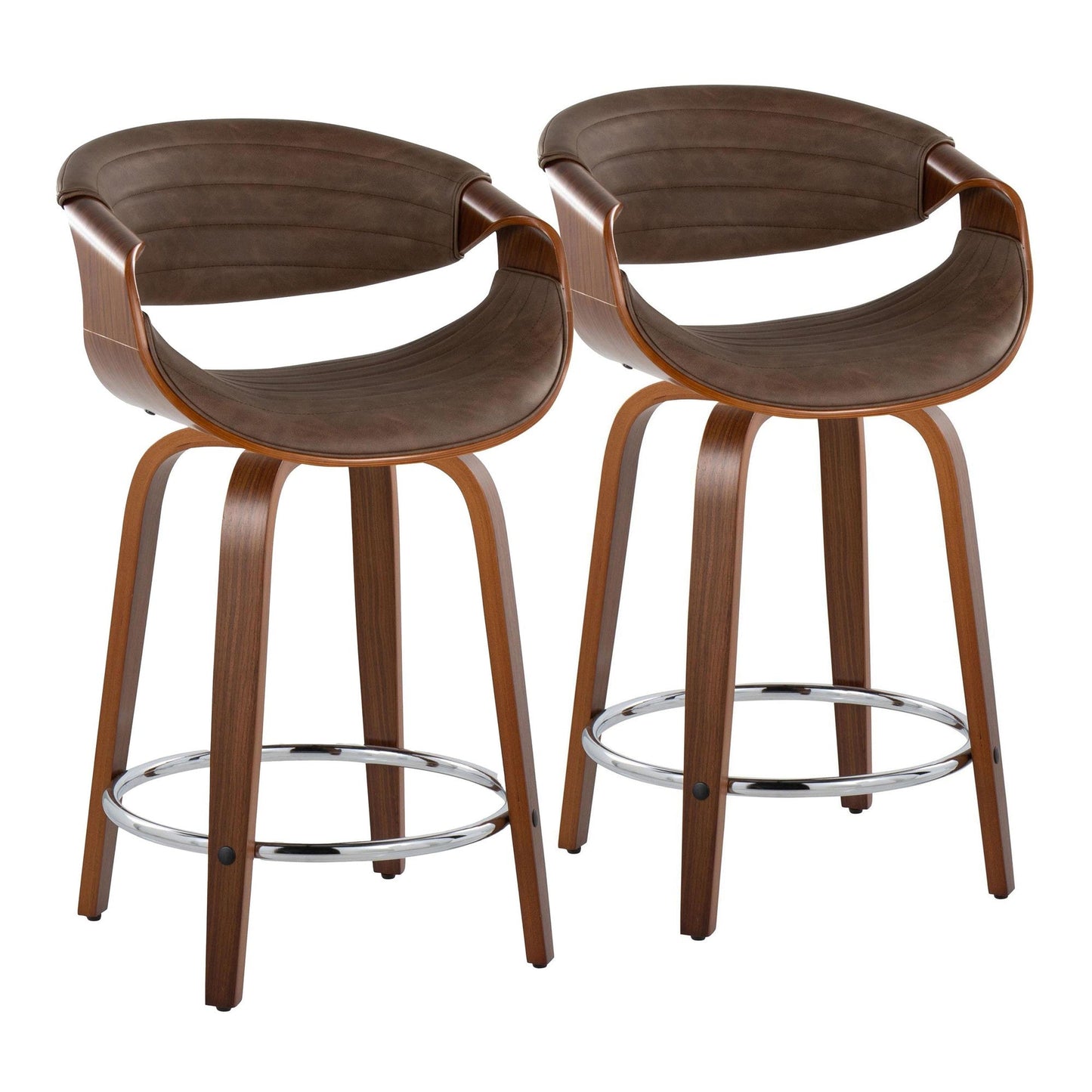 Majestic Office Furniture 24" Fixed-Height Counter Stool - Set of 2