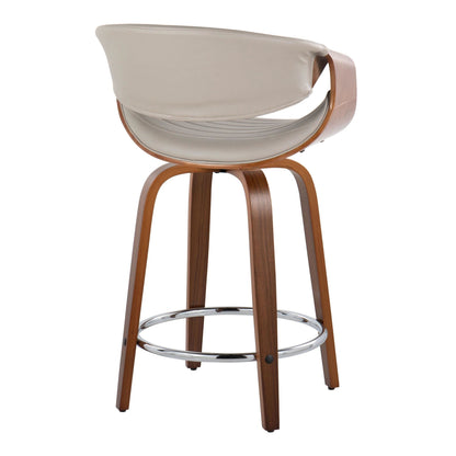 Majestic Office Furniture 24" Fixed-Height Counter Stool - Set of 2