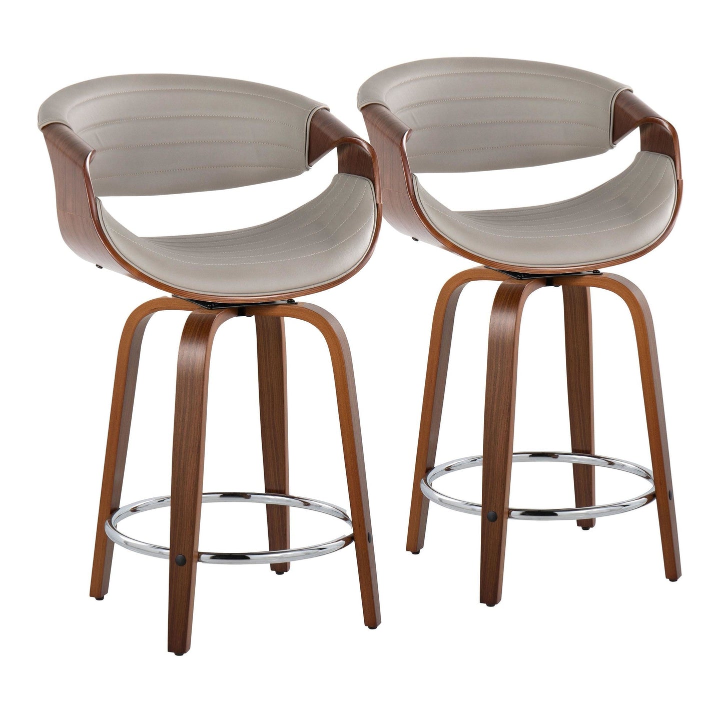Majestic Office Furniture 24" Fixed-Height Counter Stool - Set of 2