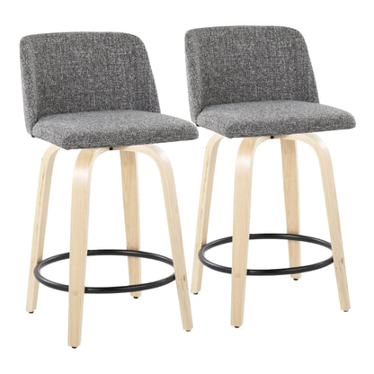 Majestic Office Furniture 24" Fixed-Height Counter Stool - Set of 2