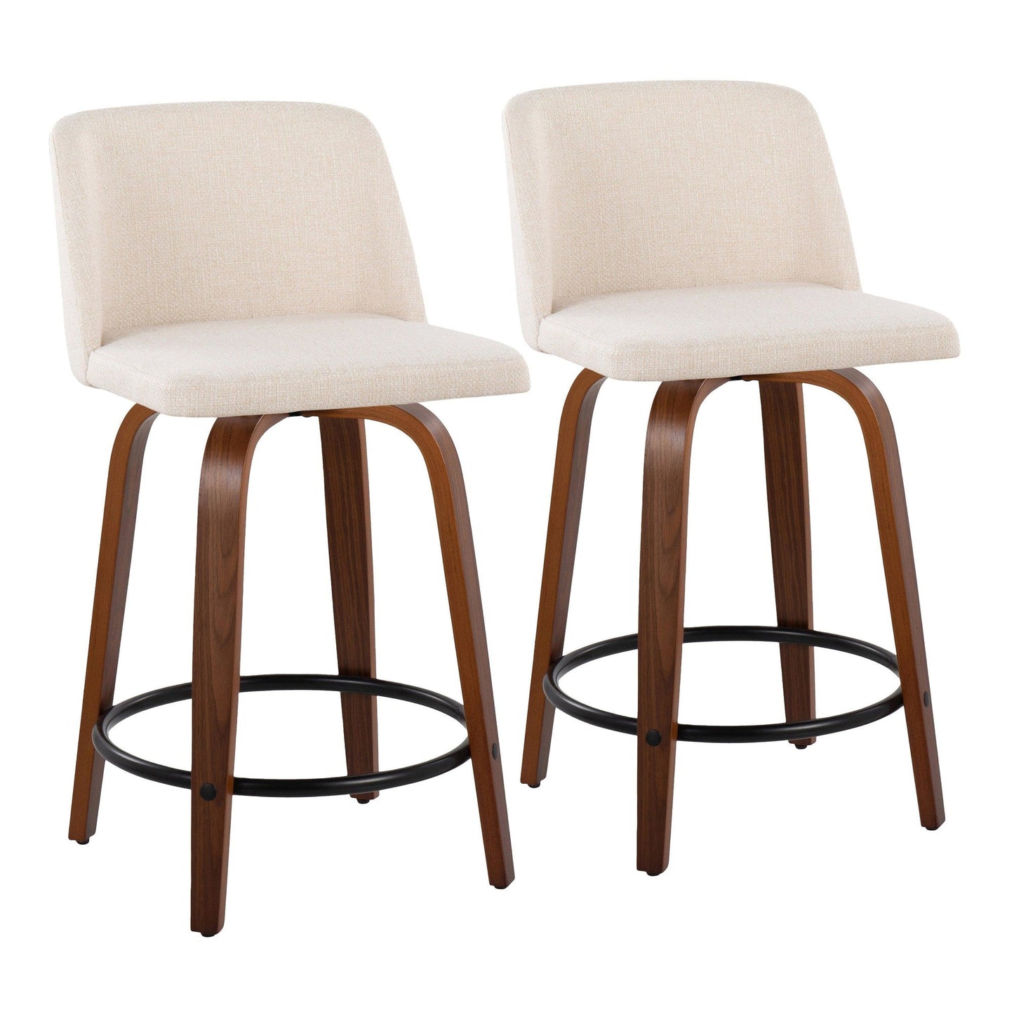 Majestic Office Furniture 24" Fixed-Height Counter Stool - Set of 2