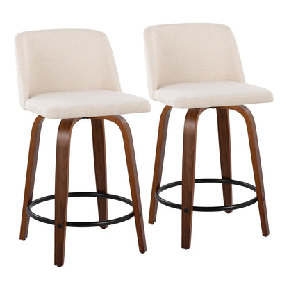 Majestic Office Furniture 24" Fixed-Height Counter Stool - Set of 2