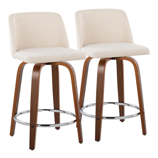 Majestic Office Furniture 24" Fixed-Height Counter Stool - Set of 2