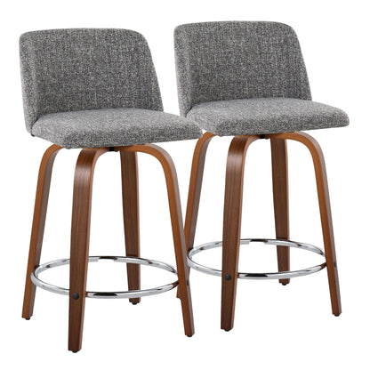 Majestic Office Furniture 24" Fixed-Height Counter Stool - Set of 2
