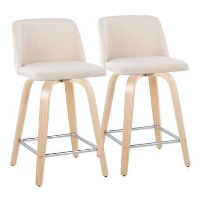 Majestic Office Furniture 24" Fixed-Height Counter Stool - Set of 2