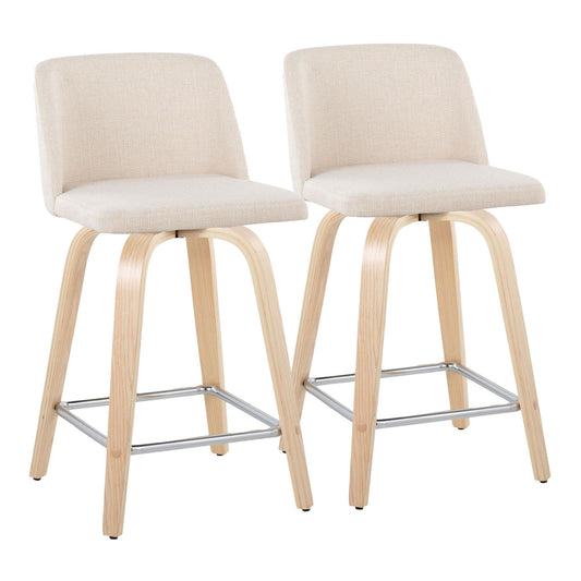 Majestic Office Furniture 24" Fixed-Height Counter Stool - Set of 2