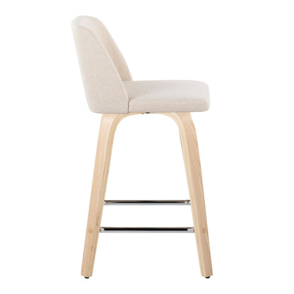 Majestic Office Furniture 24" Fixed-Height Counter Stool - Set of 2