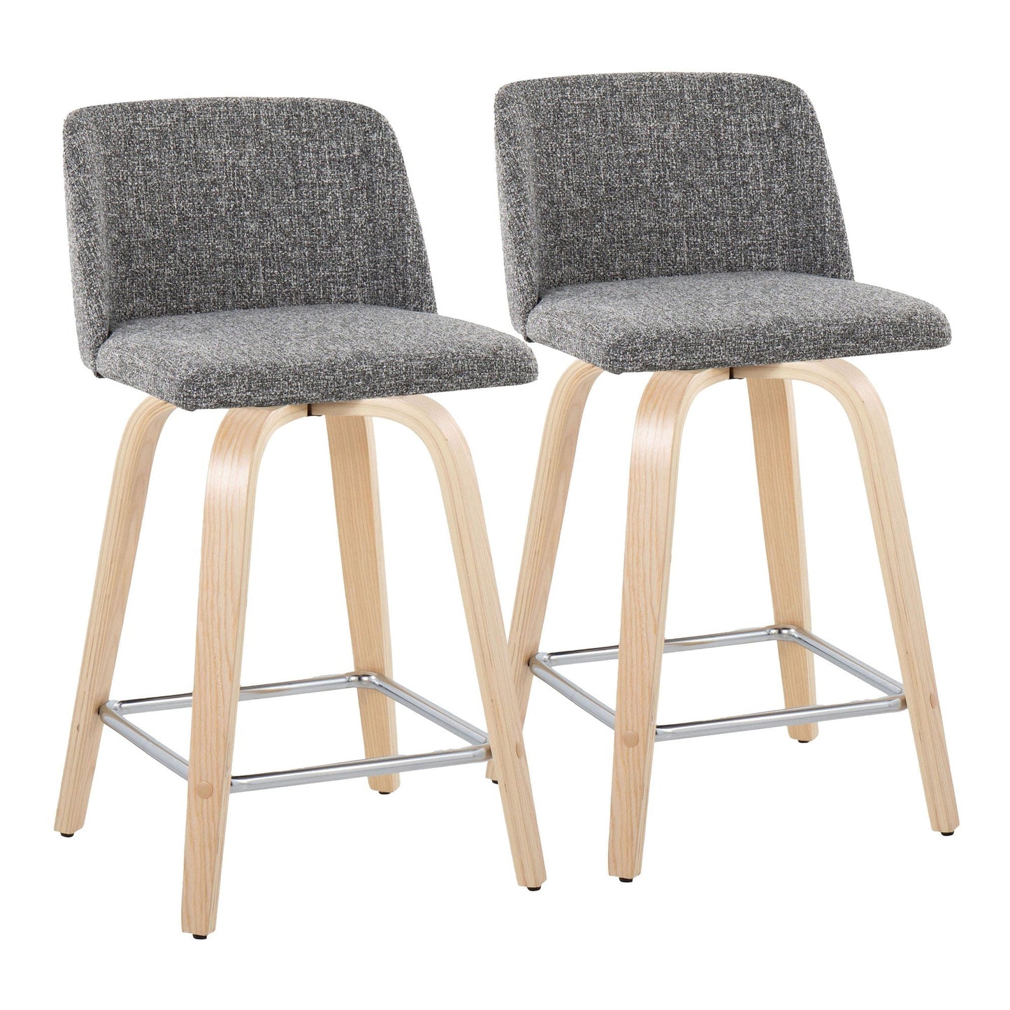 Majestic Office Furniture 24" Fixed-Height Counter Stool - Set of 2