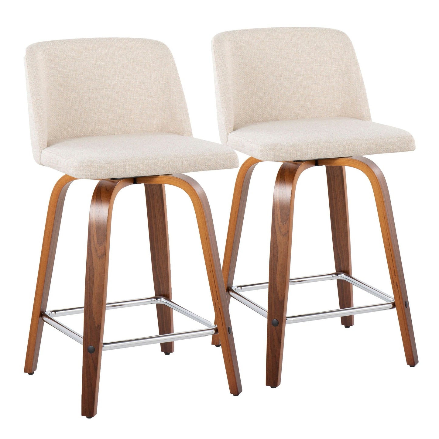 Majestic Office Furniture 24" Fixed-Height Counter Stool - Set of 2