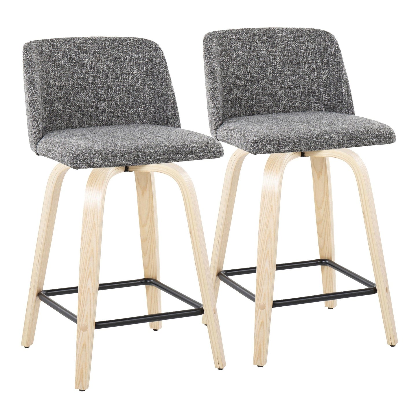 Majestic Office Furniture 24" Fixed-Height Counter Stool - Set of 2