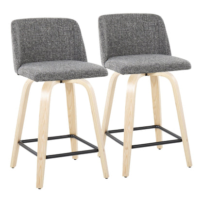 Majestic Office Furniture 24" Fixed-Height Counter Stool - Set of 2