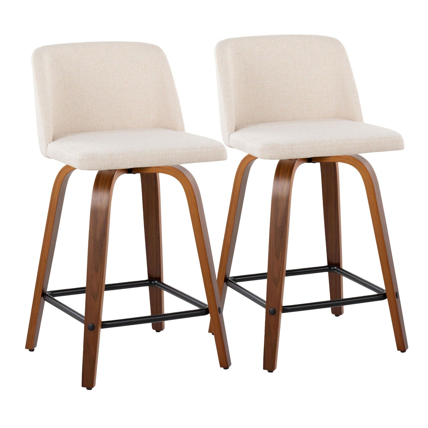Majestic Office Furniture 24" Fixed-Height Counter Stool - Set of 2