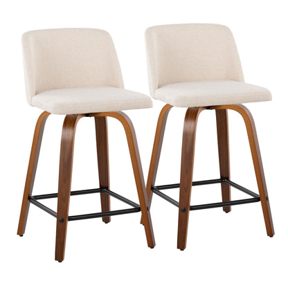Majestic Office Furniture 24" Fixed-Height Counter Stool - Set of 2