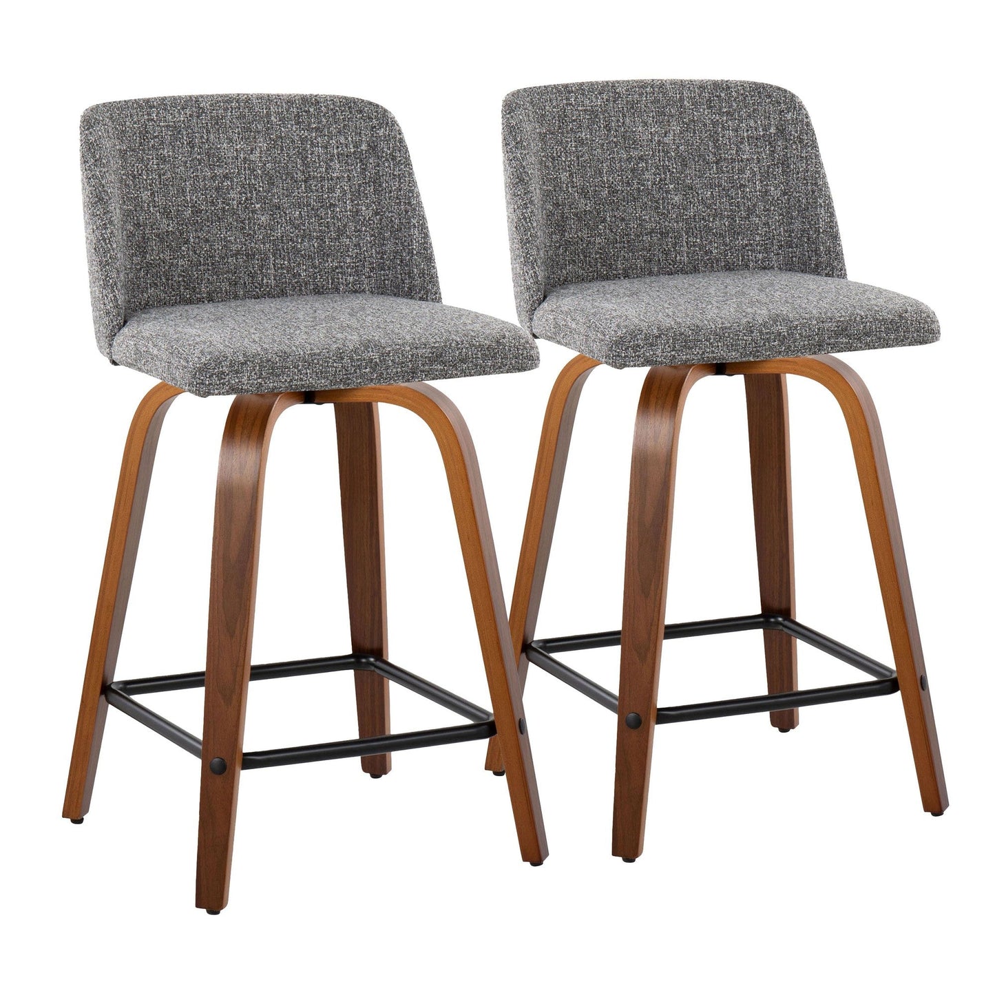 Majestic Office Furniture 24" Fixed-Height Counter Stool - Set of 2