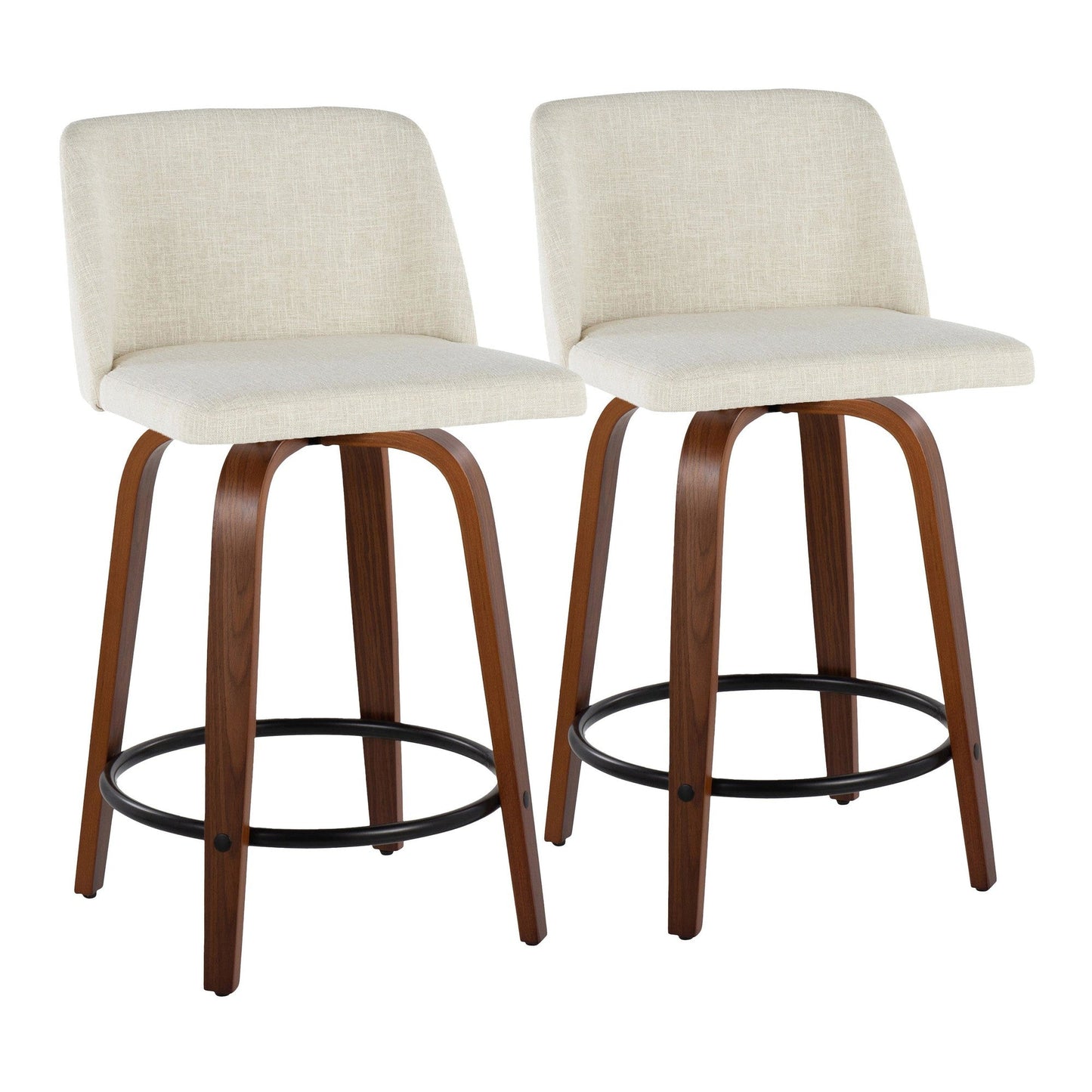 Majestic Office Furniture 24" Fixed-Height Counter Stool - Set of 2