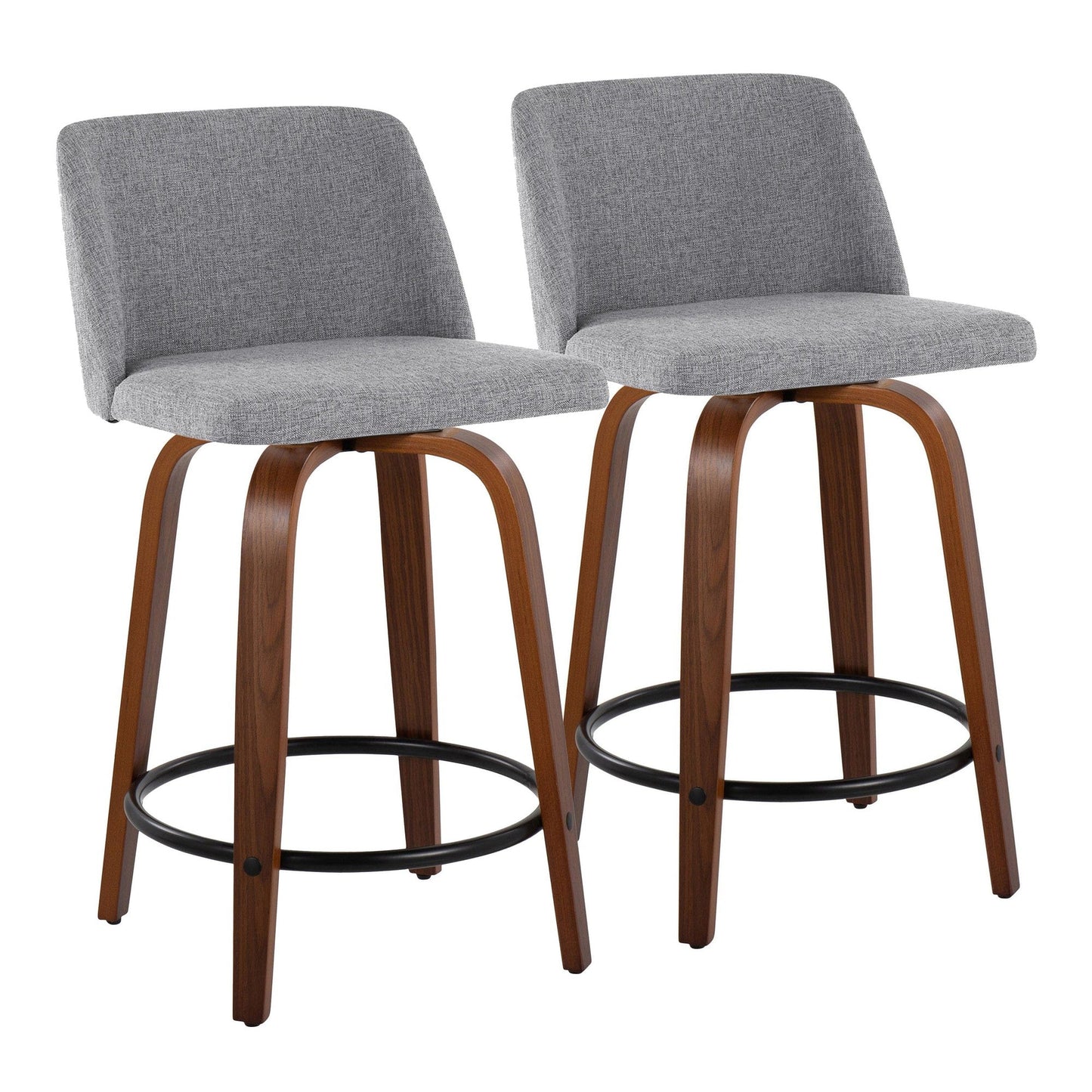 Majestic Office Furniture 24" Fixed-Height Counter Stool - Set of 2
