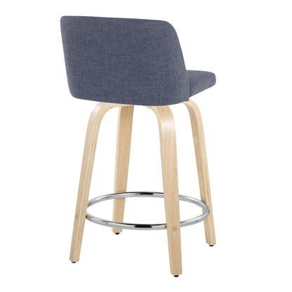 Majestic Office Furniture 24" Fixed-Height Counter Stool - Set of 2