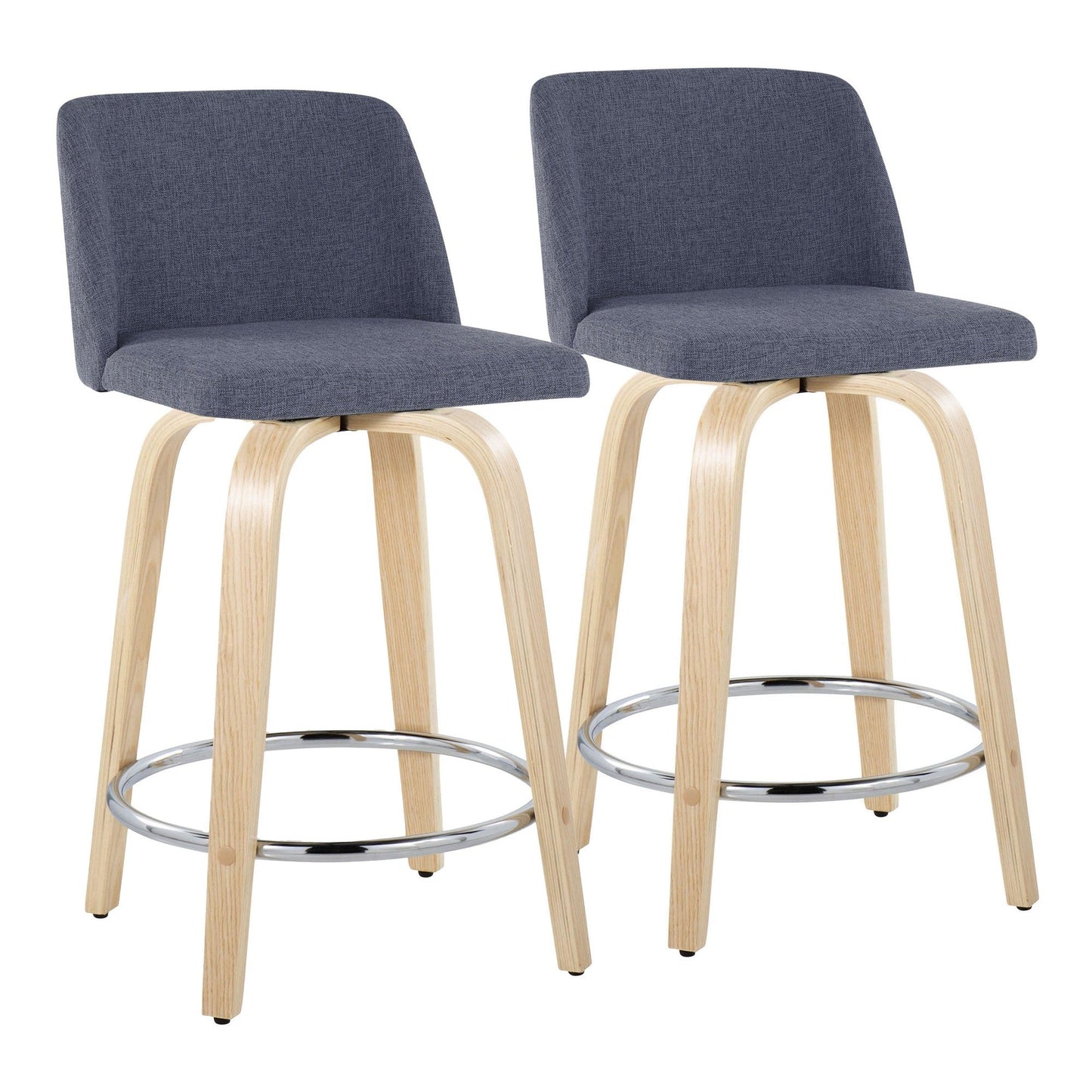 Majestic Office Furniture 24" Fixed-Height Counter Stool - Set of 2
