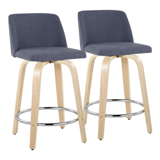 Majestic Office Furniture 24" Fixed-Height Counter Stool - Set of 2