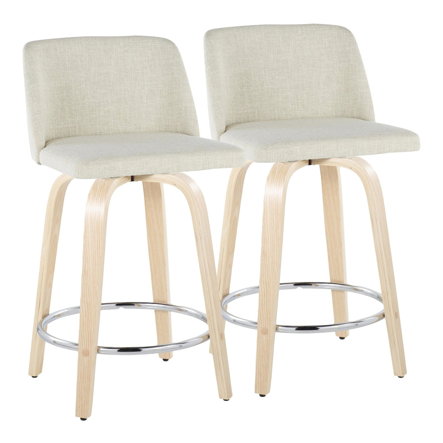 Majestic Office Furniture 24" Fixed-Height Counter Stool - Set of 2