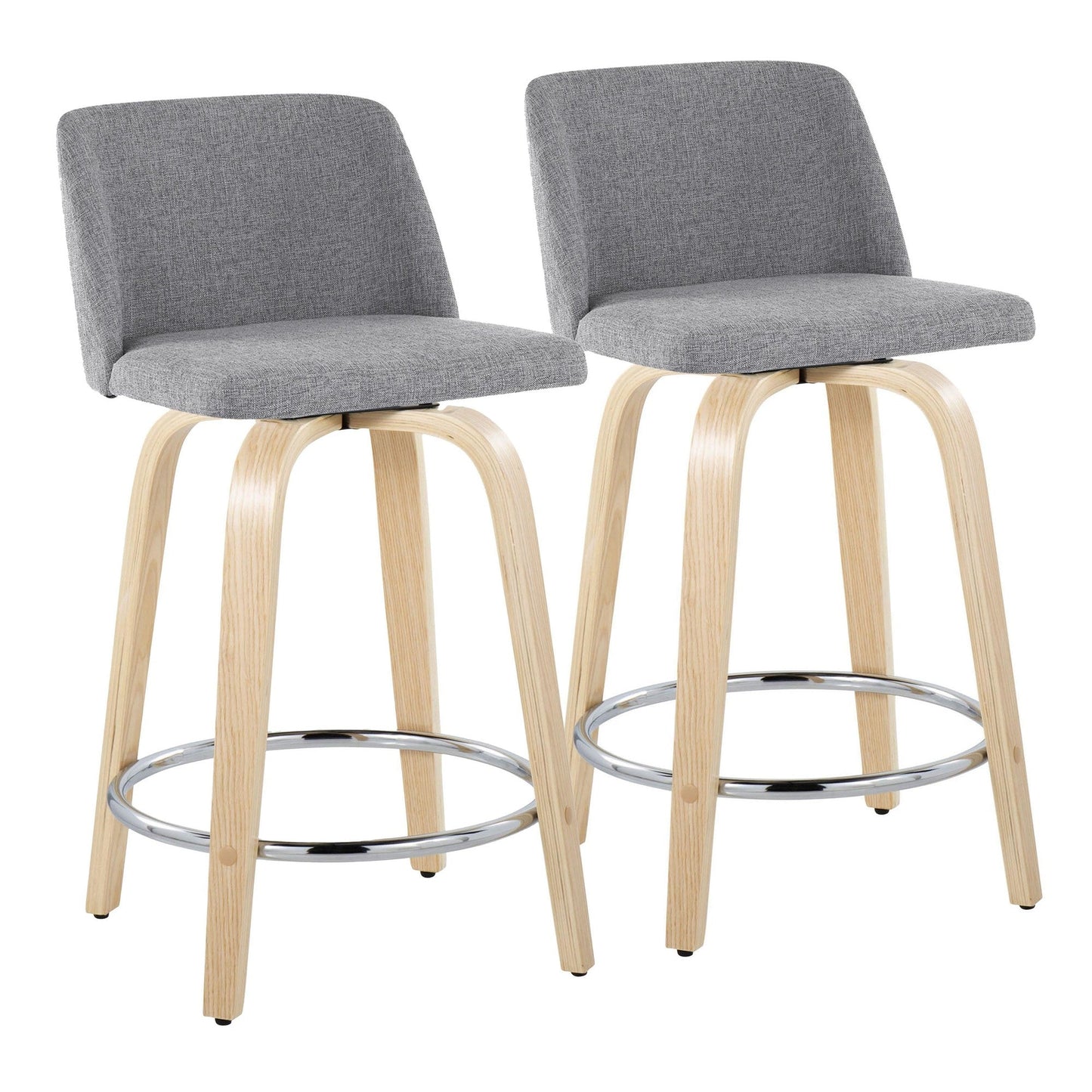 Majestic Office Furniture 24" Fixed-Height Counter Stool - Set of 2