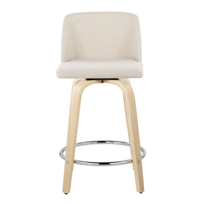 Majestic Office Furniture 24" Fixed-Height Counter Stool - Set of 2