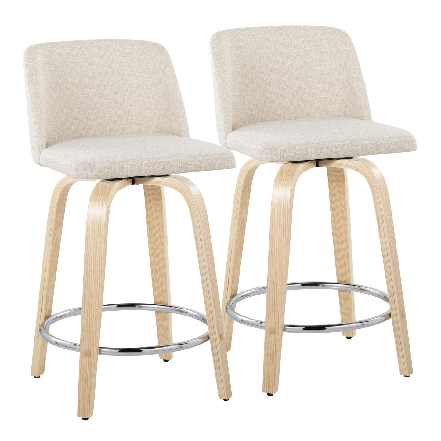 Majestic Office Furniture 24" Fixed-Height Counter Stool - Set of 2
