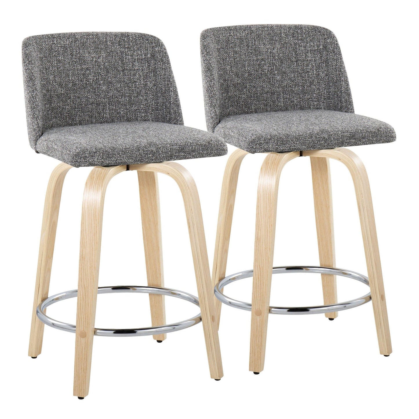 Majestic Office Furniture 24" Fixed-Height Counter Stool - Set of 2
