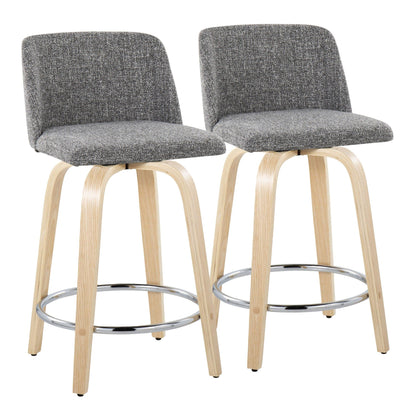 Majestic Office Furniture 24" Fixed-Height Counter Stool - Set of 2