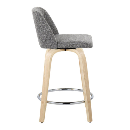 Majestic Office Furniture 24" Fixed-Height Counter Stool - Set of 2