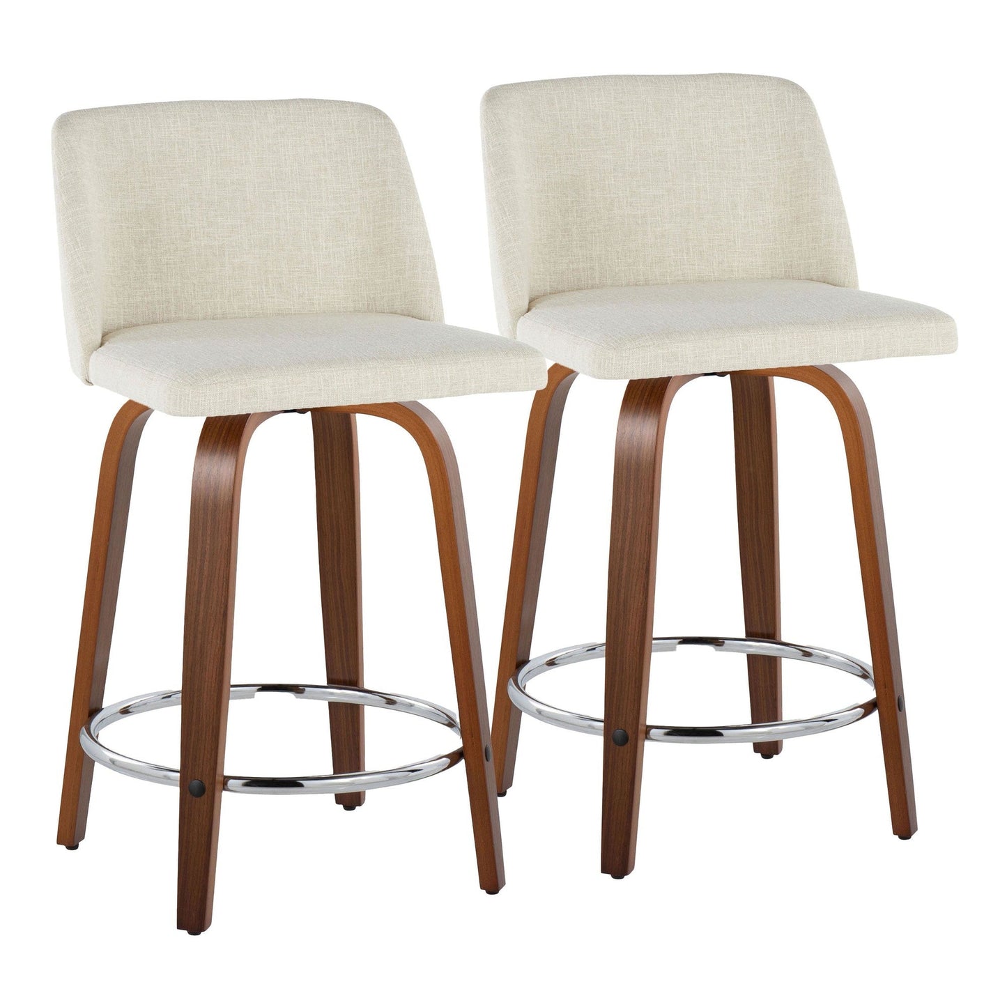Majestic Office Furniture 24" Fixed-Height Counter Stool - Set of 2