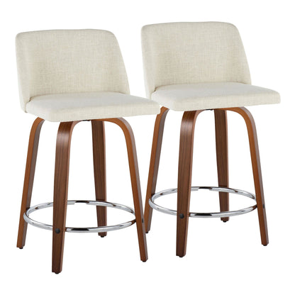 Majestic Office Furniture 24" Fixed-Height Counter Stool - Set of 2