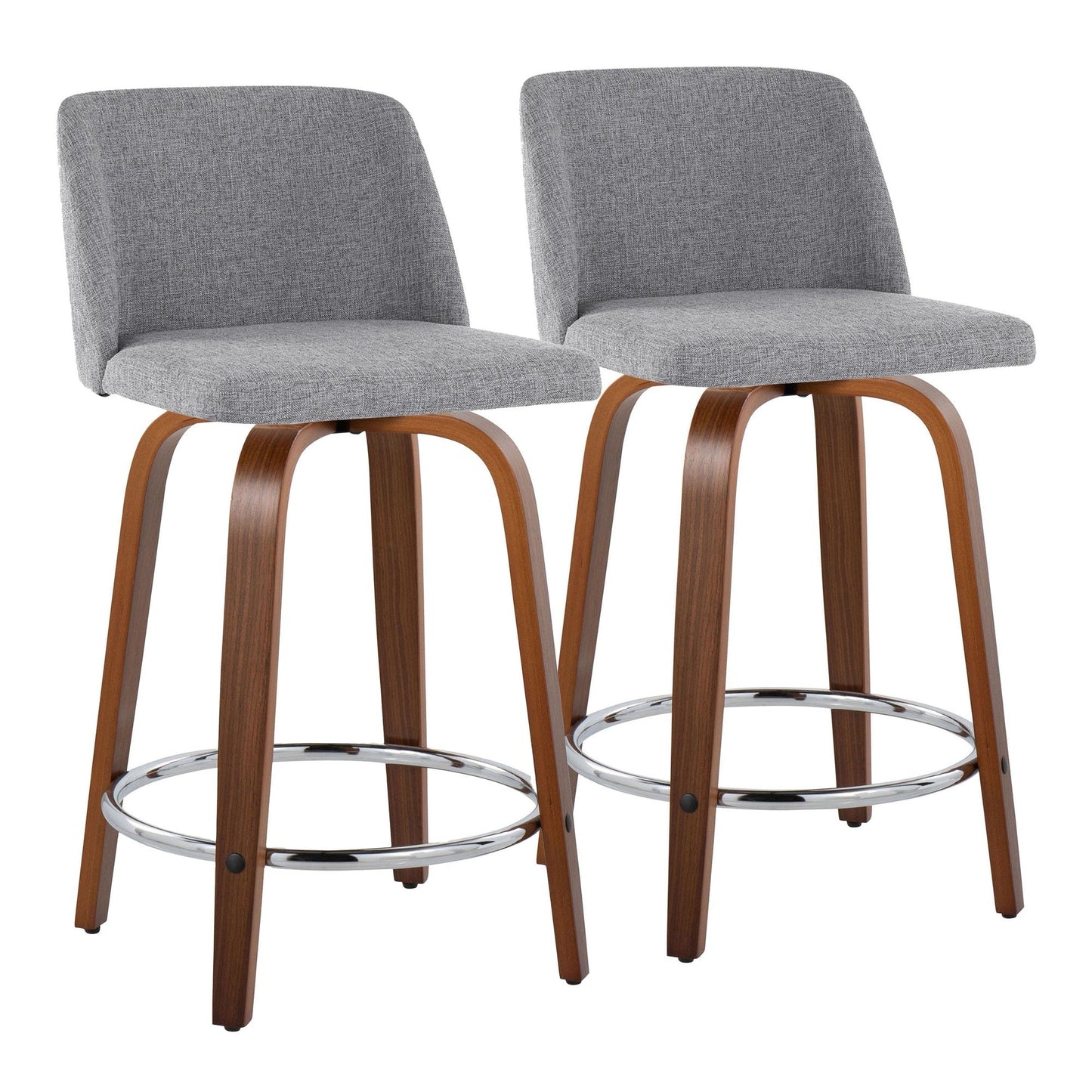 Majestic Office Furniture 24" Fixed-Height Counter Stool - Set of 2