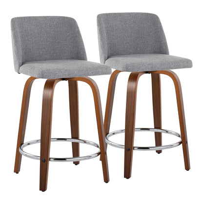 Majestic Office Furniture 24" Fixed-Height Counter Stool - Set of 2